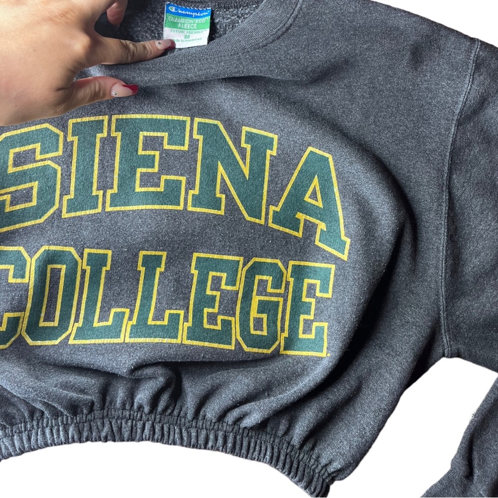 Siena SOLDCollege Reworked Cropped Crewneck Sweatshirt - Picture 3 of 4